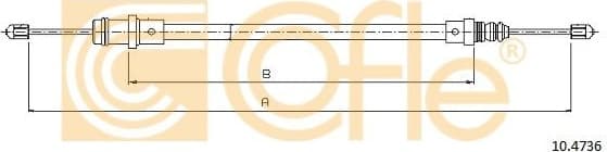 Cable Pull, parking brake 10.4736 - image 2