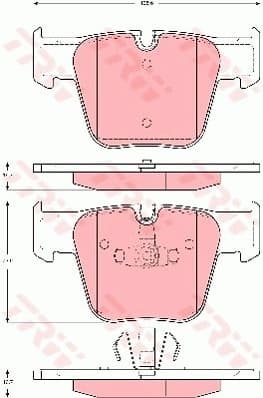 Brake Pad Set, disc brake COTEC GDB1674