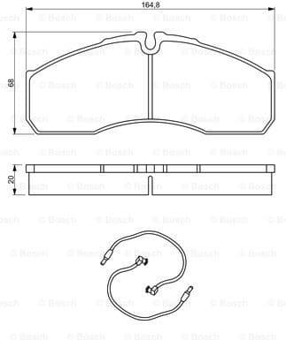 Brake Pad Set, disc brake 0986494273 - image 8