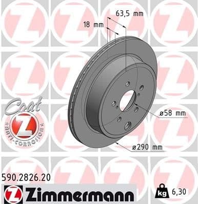 Brake Disc COAT Z 590.2826.20