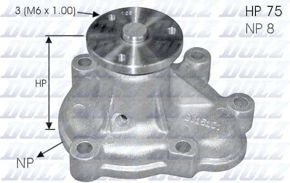Water Pump, engine cooling O144