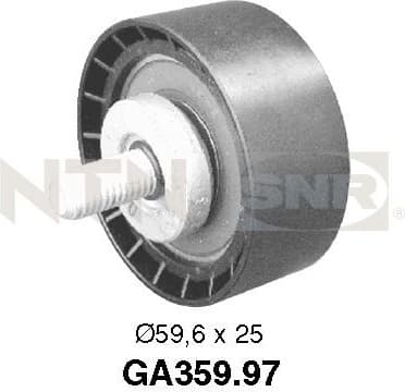 Deflection/Guide Pulley, V-ribbed belt GA359.97