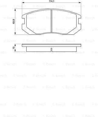 Brake Pad Set, disc brake 0986460980 - image 7