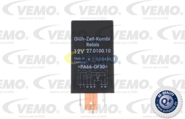 Relay, glow plug system Q+, original equipment manufacturer quality MADE IN GERMANY V15-71-0021 - image 3