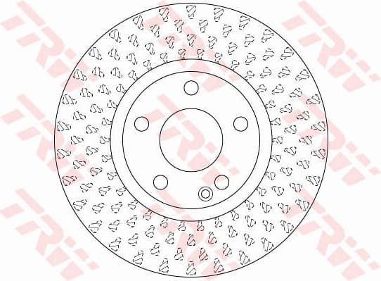 Brake discs kit front (2pcs), Top Quality DF6501