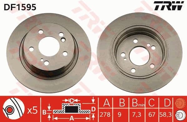 Brake Disc DF1595