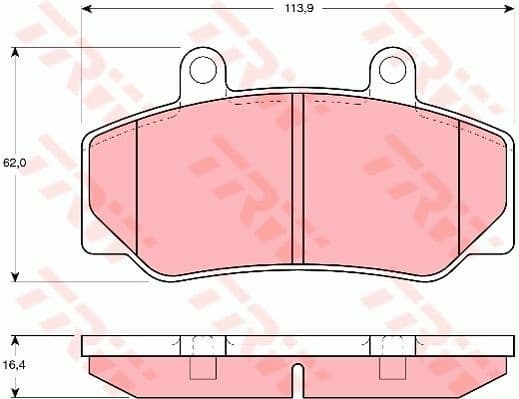 Brake Pad Set, disc brake GDB970