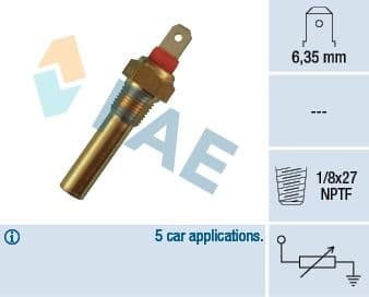 Sensor, coolant temperature 31640