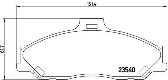 Brake Pad Set, disc brake PRIME LINE P24051
