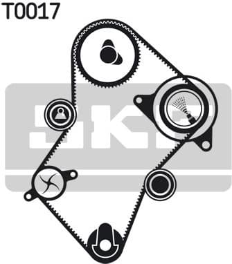 Timing Belt Kit SKF VKMA 03241 - image 3