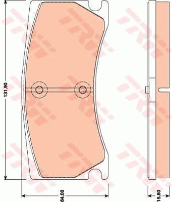 Brake Pad Set, disc brake GDB1801