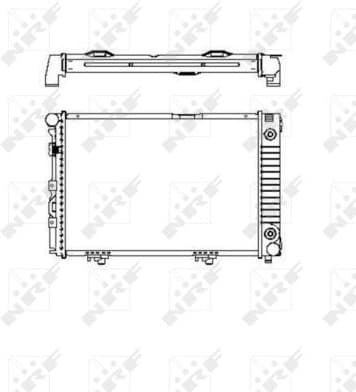 Radiator, engine cooling EASY FIT 516574