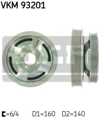 Belt Pulley, crankshaft VKM 93201