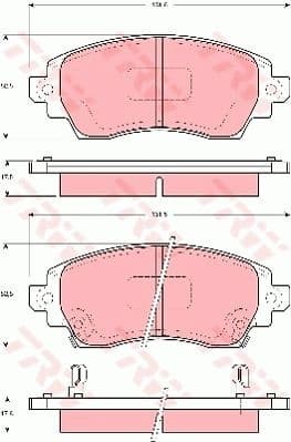 Brake Pad Set, disc brake COTEC GDB3333