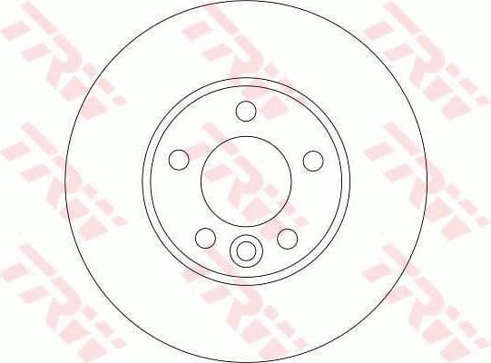 Brake Disc TRW SINGLE DF4309S - image 2