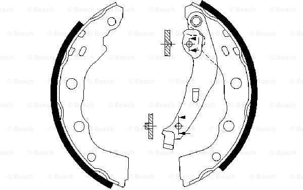 Brake Shoe Set 0986487577 - image 2