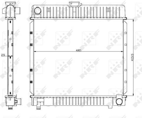 Radiator, engine cooling EASY FIT 504250