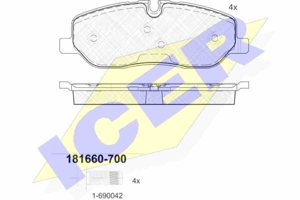 Brake pads front 181660700 - image 2