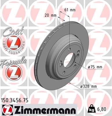 Brake Disc FORMULA Z BRAKE DISC 150.3456.75