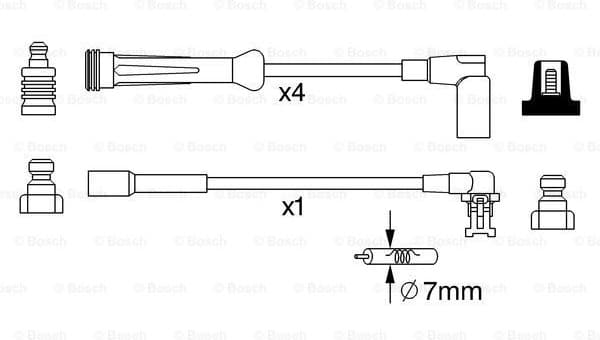 Ignition Cable Kit 0986357250 - image 5