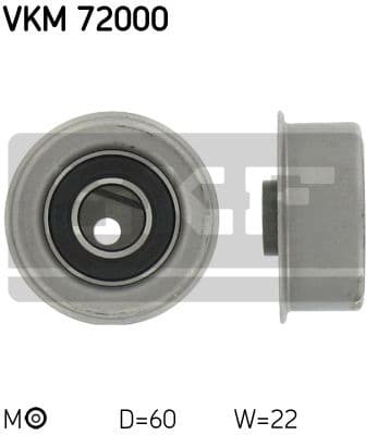Tensioner Pulley, timing belt VKM 72000
