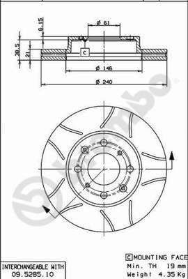 Brake Disc XTRA LINE - Max 09.5285.75