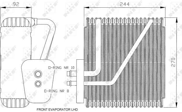 Evaporator, air conditioning EASY FIT 36045