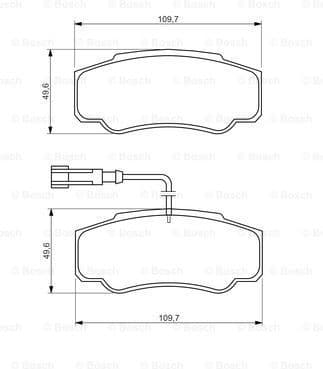 Brake Pad Set, disc brake 0986494391 - image 7