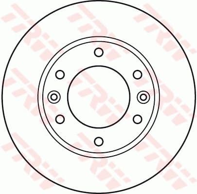 Brake Disc TRW SINGLE DF4924S - image 2