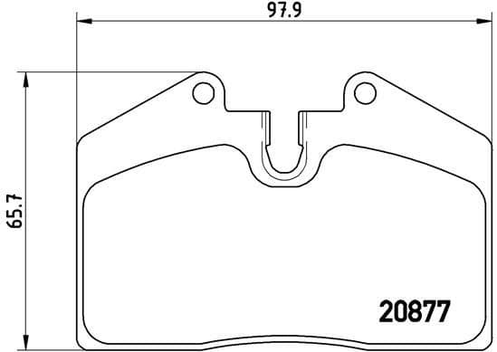 Brake Pad Set, disc brake PRIME LINE P85094