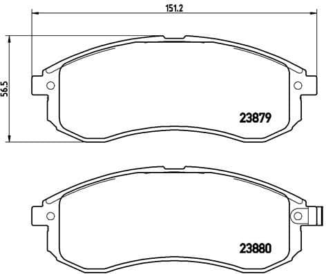 Brake Pad Set, disc brake PRIME LINE P54033