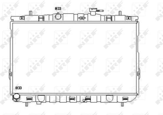 Radiator, engine cooling 53355