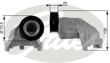 Belt Tensioner, V-ribbed belt DriveAlign™ T38272