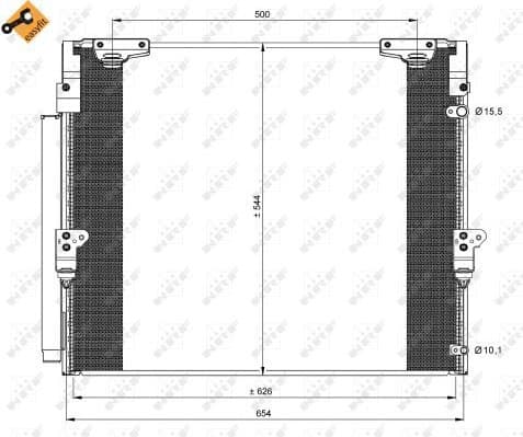 Condenser, air conditioning EASY FIT 35862