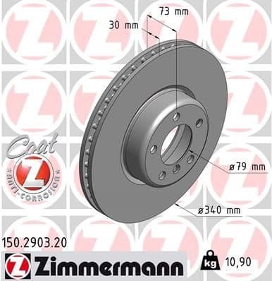Brake Disc COAT Z 150.2903.20
