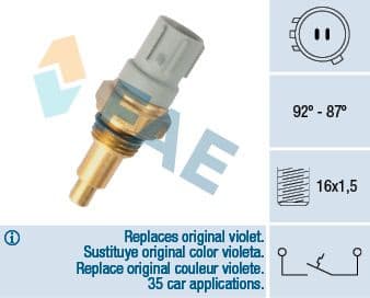 Temperature Switch, radiator fan 36390