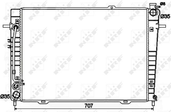 Radiator, engine cooling EASY FIT 53498 - image 3