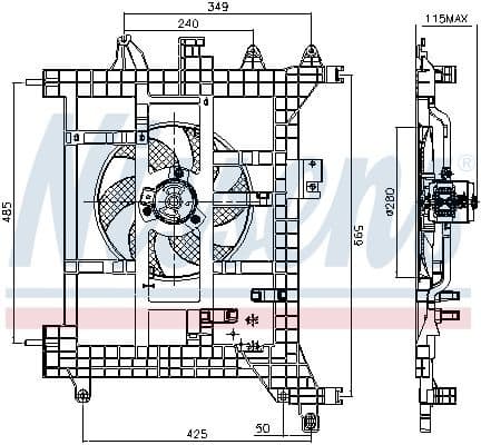 Fan, engine cooling 85711