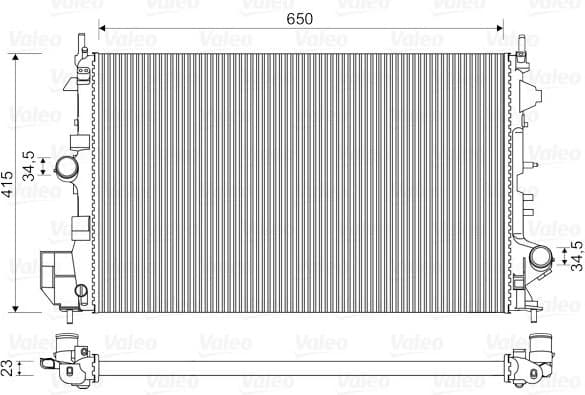 Radiator, engine cooling 734981