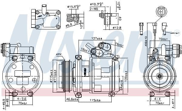 Compressor, air conditioning ** FIRST FIT ** 89329
