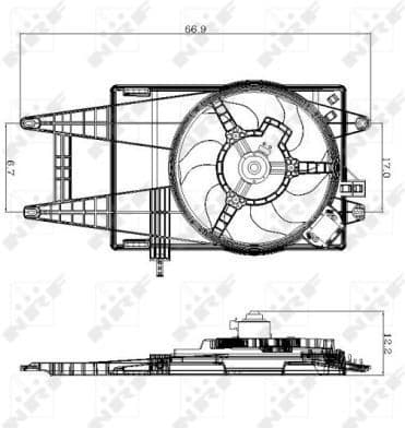Fan, engine cooling 47243