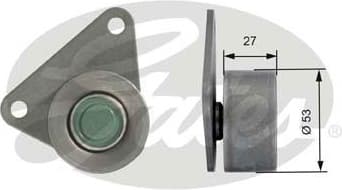 Deflection Pulley/Guide Pulley, timing belt PowerGrip™ T42097