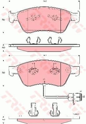 Brake Pad Set, disc brake GDB1598