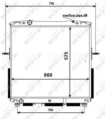 Radiator, engine cooling 53367