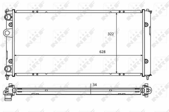 Radiator, engine cooling 58386