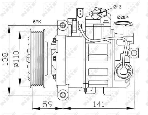 Compressor, air conditioning EASY FIT 32229