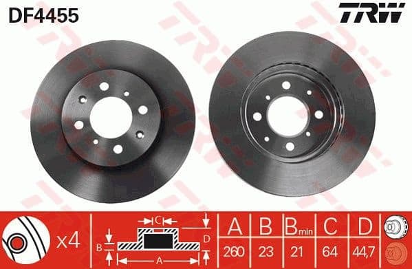 Brake Disc DF4455