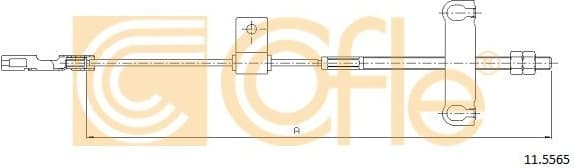 Cable Pull, parking brake 11.5565