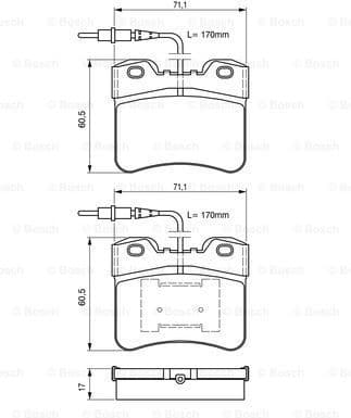 Brake Pad Set, disc brake 0986461130 - image 7