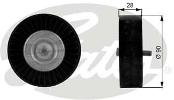 Deflection/Guide Pulley, V-ribbed belt DriveAlign™ T36123
